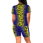 JAGUAR BLUE Women's Short Yoga Set