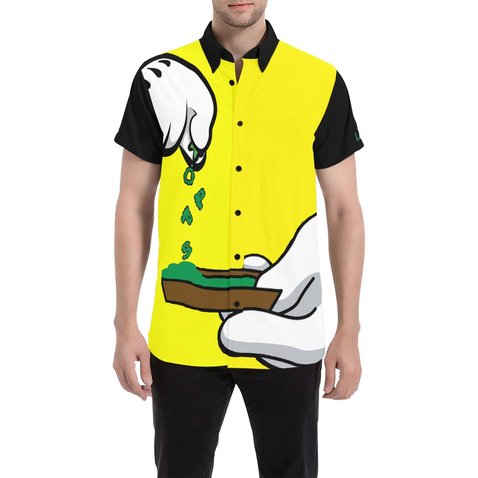 BURN THE OPPS BICOLORS All Over Print Short Sleeve Shirt