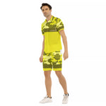 CAMOUFLAGE YLW Men's Short Sleeve Shirt Sets