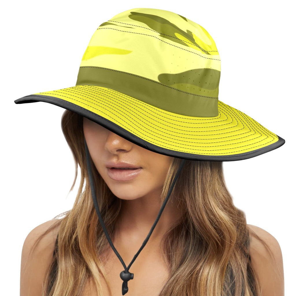 CAMOUFLAGE Wide Brim Bucket Hat