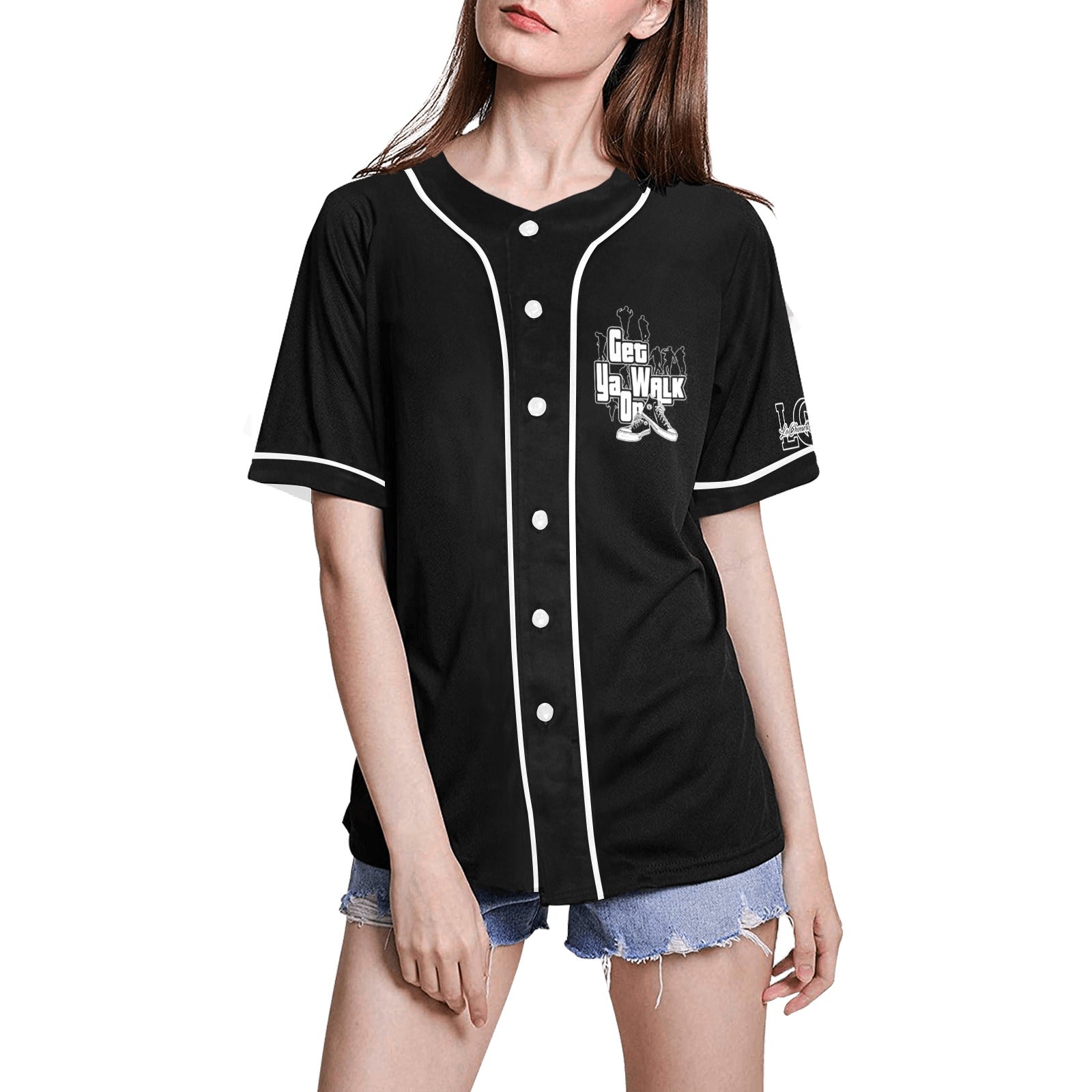GET YA WALK ON Baseball Jersey for Women