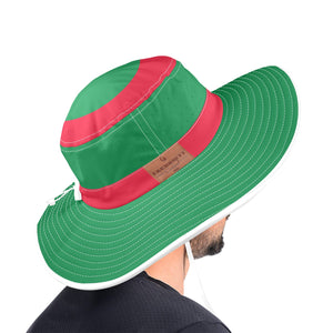 ALGERIA FLAG Wide Brim Bucket Hat