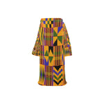 KENTE ATEF Blanket Robe with Sleeves for Kids