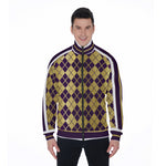 ARLEQUIN GRAPES Stand Collar Jacket