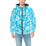 BANDANA PAISLEY Men's Padded Hooded Jacket