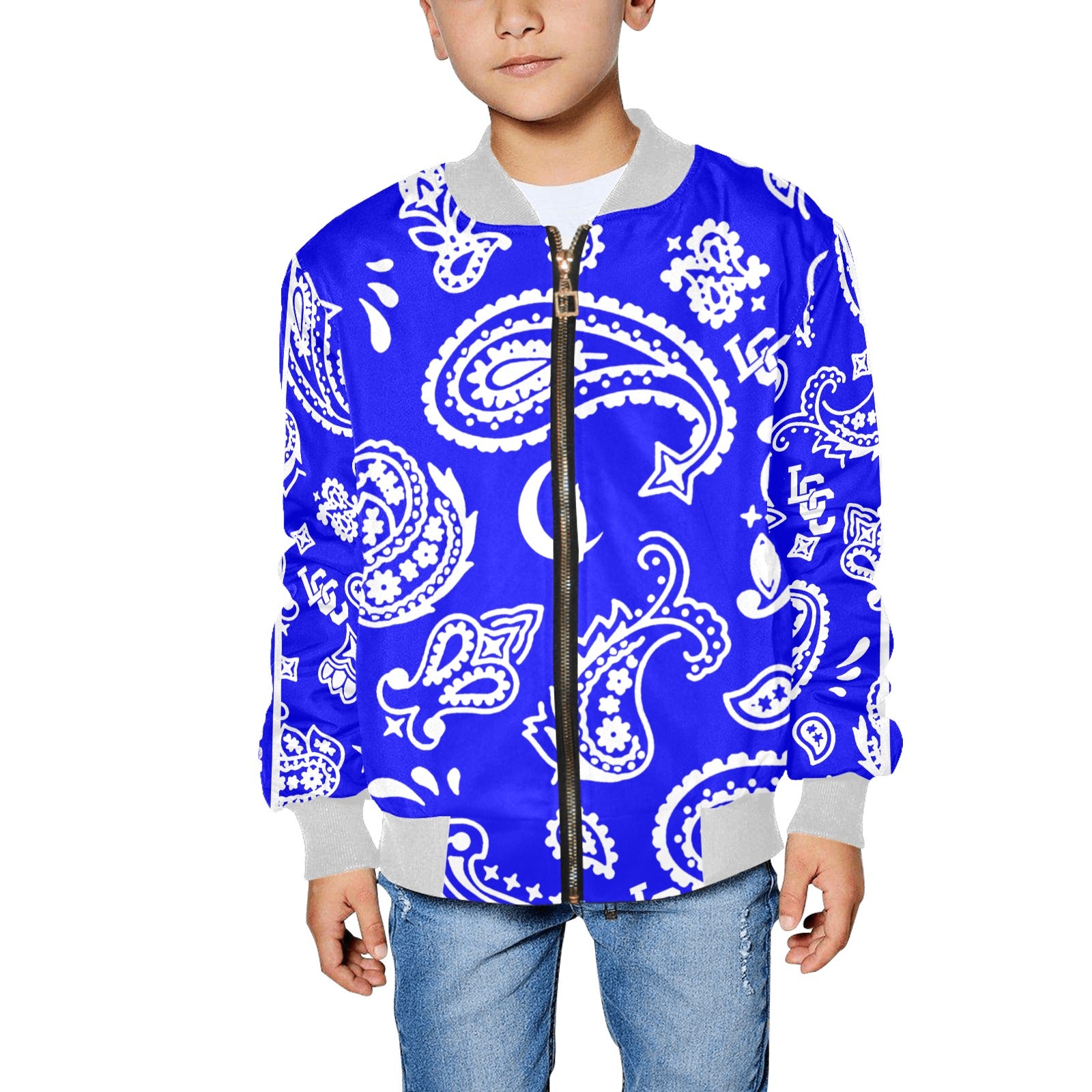 BANDANA PAISLEY Kids' All Over Print Bomber Jacket