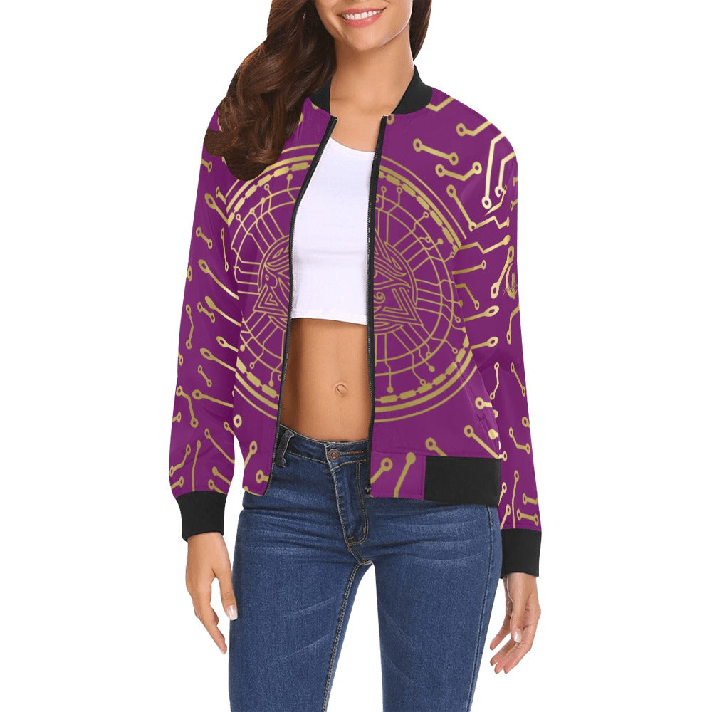 CRYPTO KMT Bomber Jacket for Women