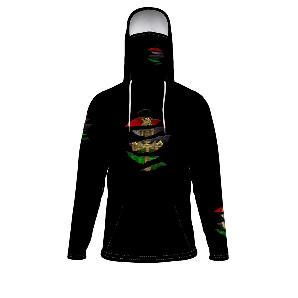 RBG RIPPED Unisex Pullover Hoodie With Mask