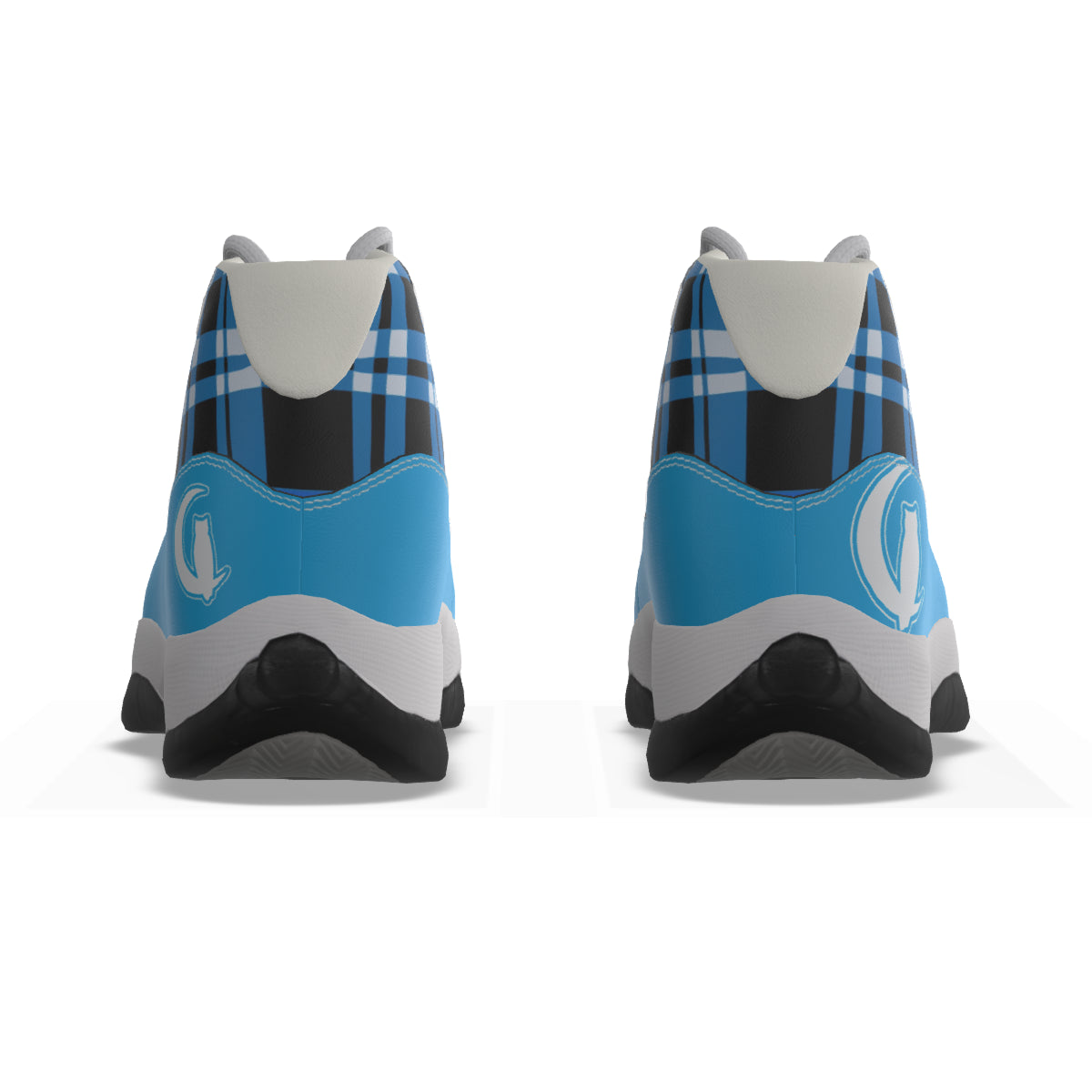 FLEXIN PLAID TQSE Men's High Top Basketball Shoes
