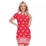 BANDANA FULLY Bs'UP Women's Polo Collar Dress