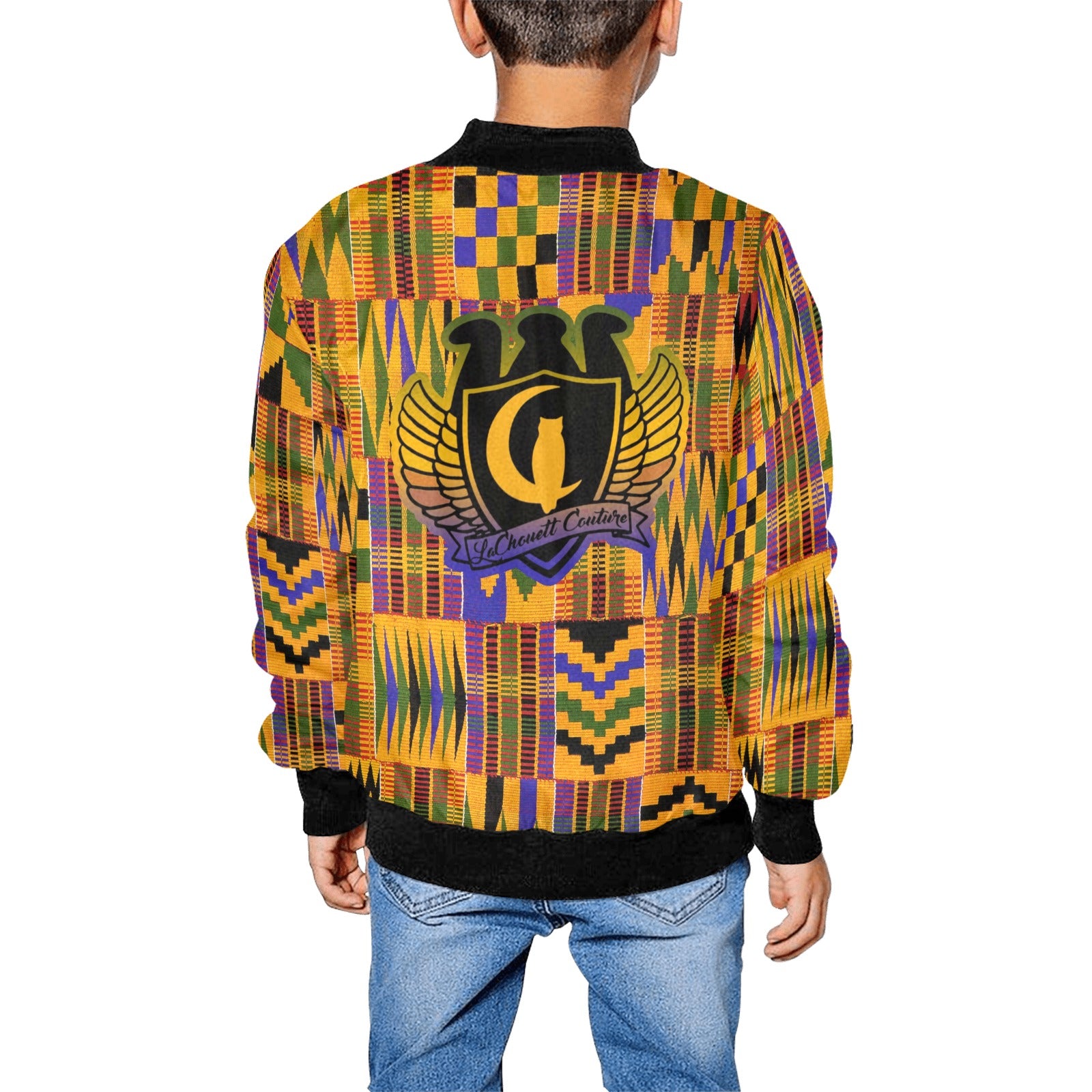 KENTE ATEF Kids' All Over Print Bomber Jacket