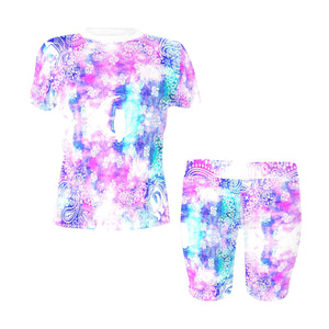 BANDANA COLORFULL Women's Short Yoga Set