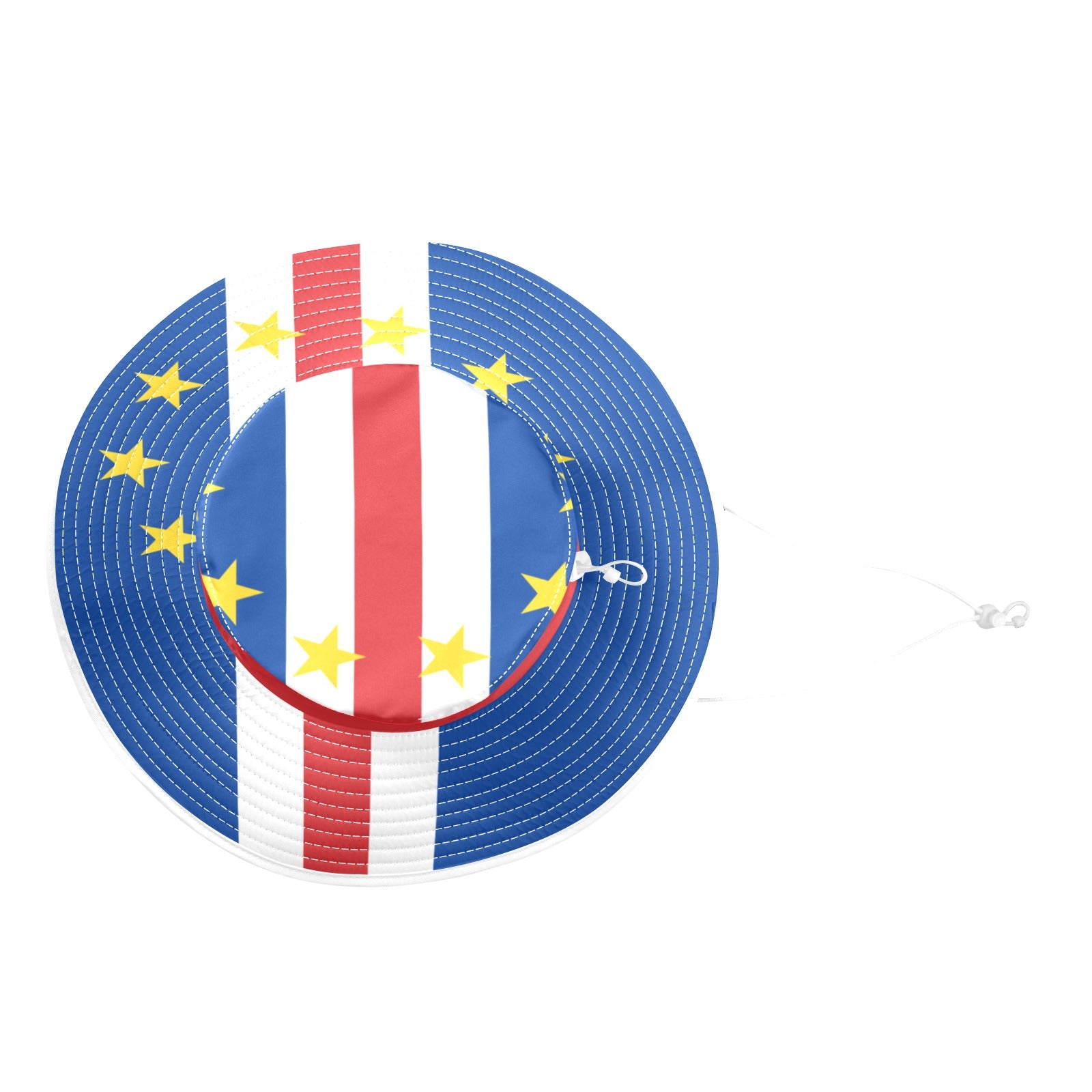 CAP VERT FLAG Wide Brim Bucket Hat