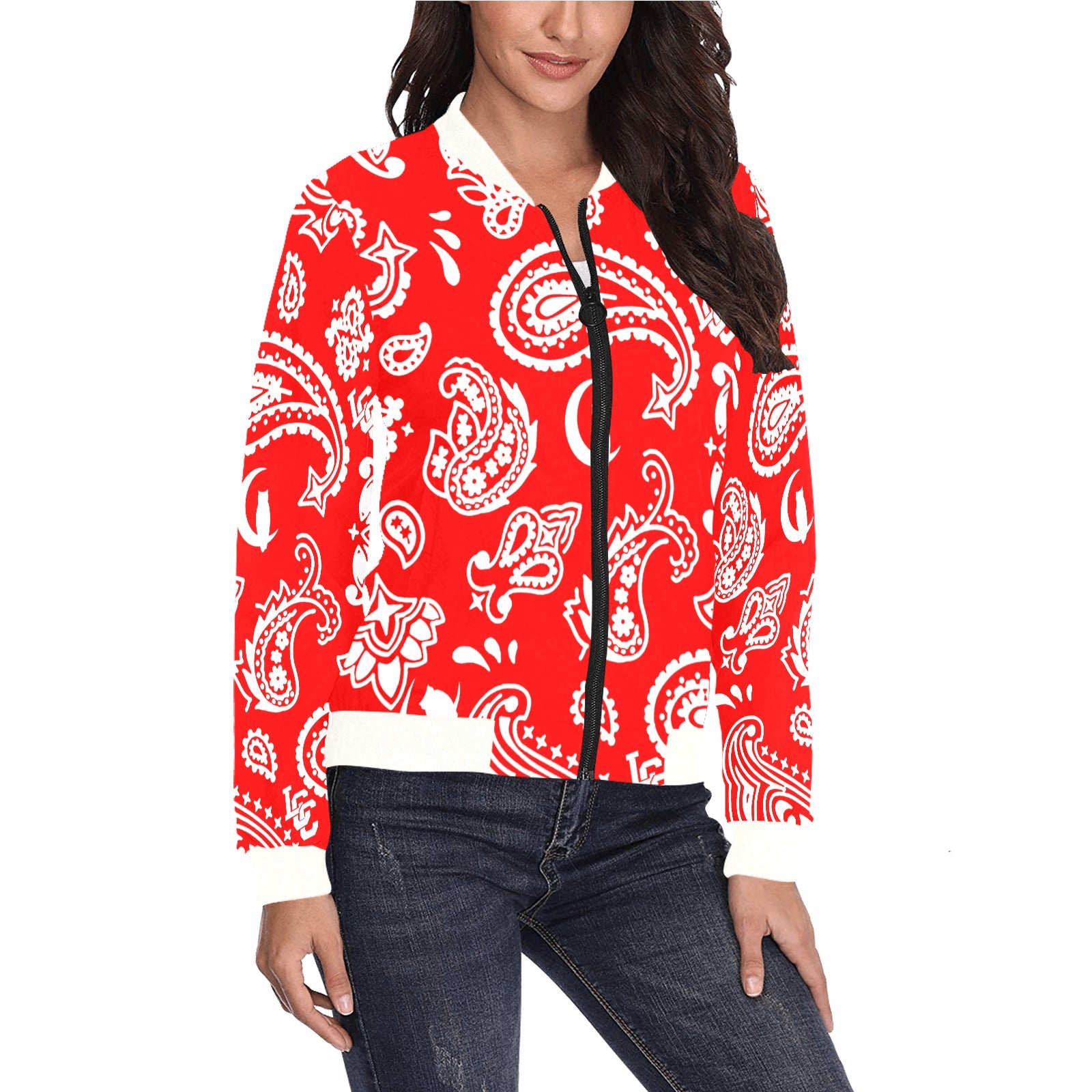 BANDANA PAISLEY  Bomber Jacket for Women