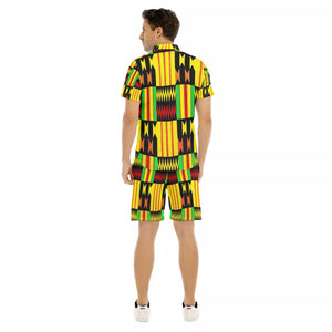 KENTE FARI Men's Short Sleeve Shirt Sets