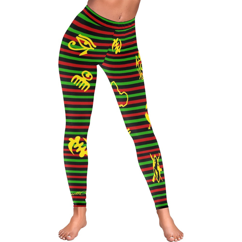 RBG SKULL Low Rise Leggings (Invisible Stitch) (Model L05)