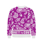 BANDANA PAISLEY Men's Rib Cuff Crew Neck Sweatshirt