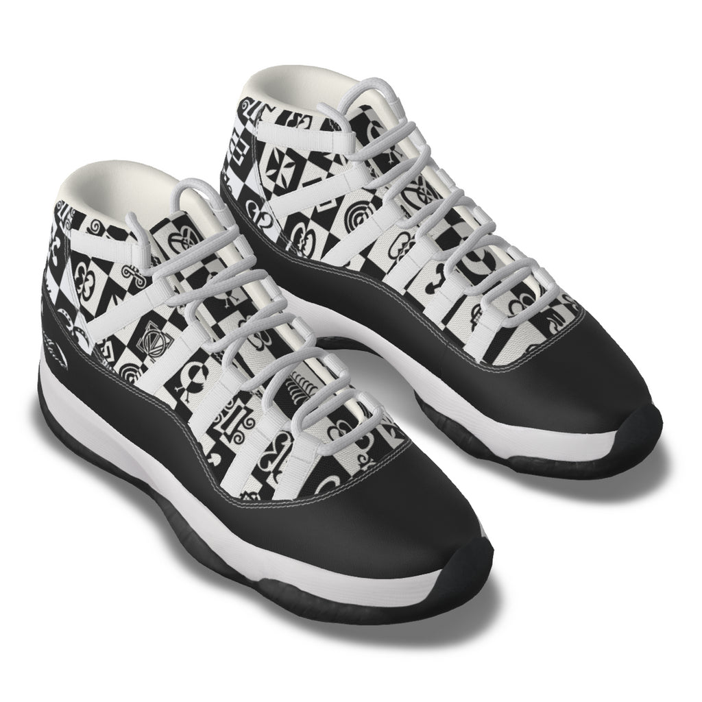 ADINKRA Men's High Top Basketball Shoes