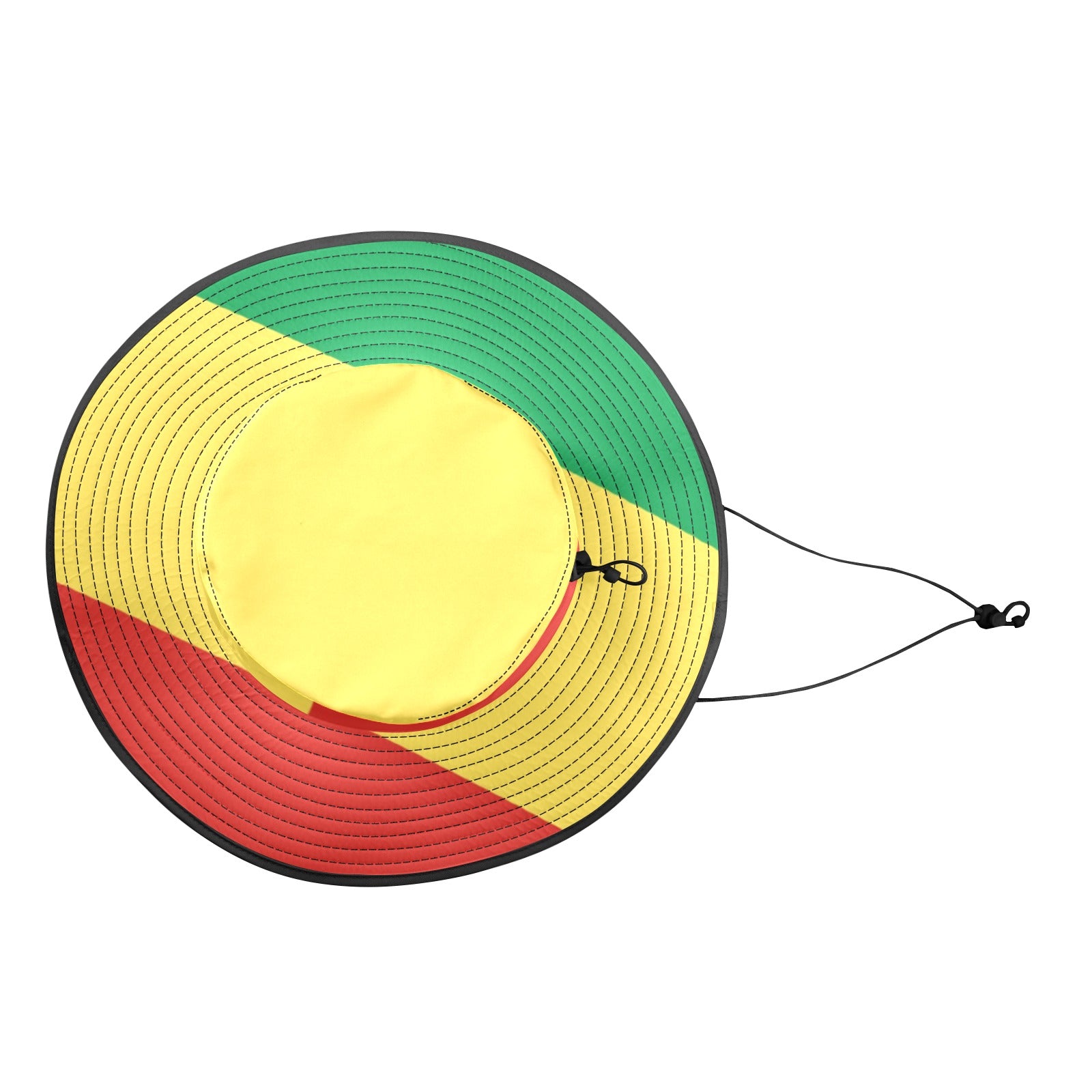 CONGO FLAG Wide Brim Bucket Hat