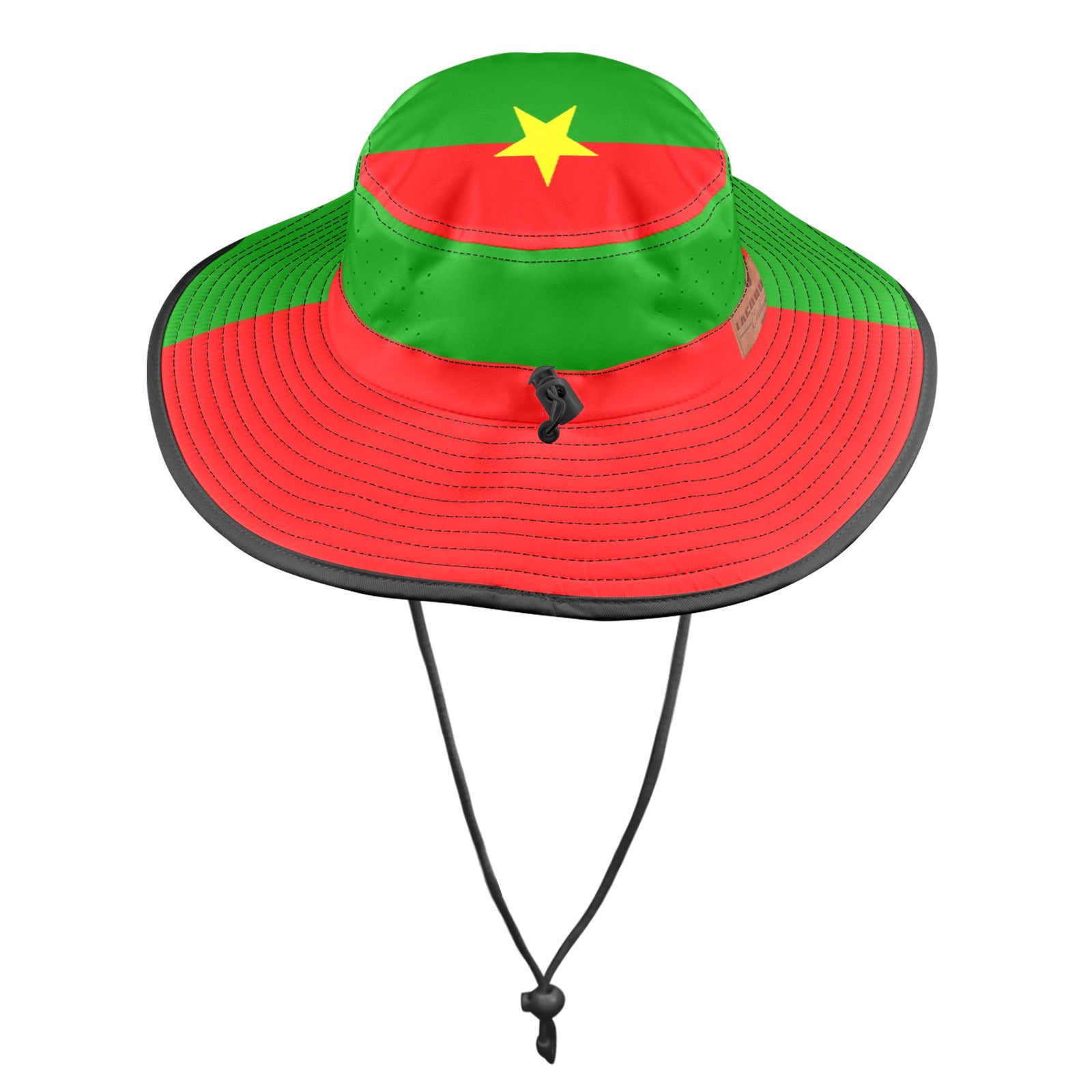 BURKINA FASO FLAG Wide Brim Bucket Hat