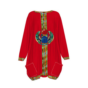 MEDJAY RED Women's Loose Crew Neck shirt