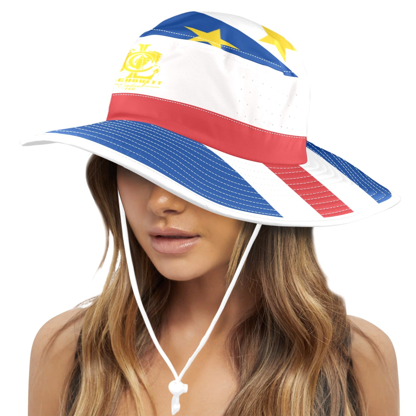 CAP VERT FLAG Wide Brim Bucket Hat