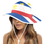 CAP VERT FLAG Wide Brim Bucket Hat