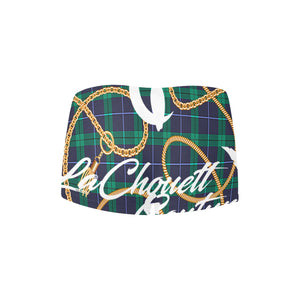 PLAID IN GOLD Women's All Over Print Boyshort Panties