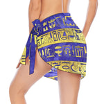 HIEROGLYPH GOLDEN Beach Sarong Wrap