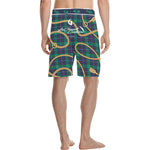 PLAID IN GOLD Men's All Over Print Casual Shorts