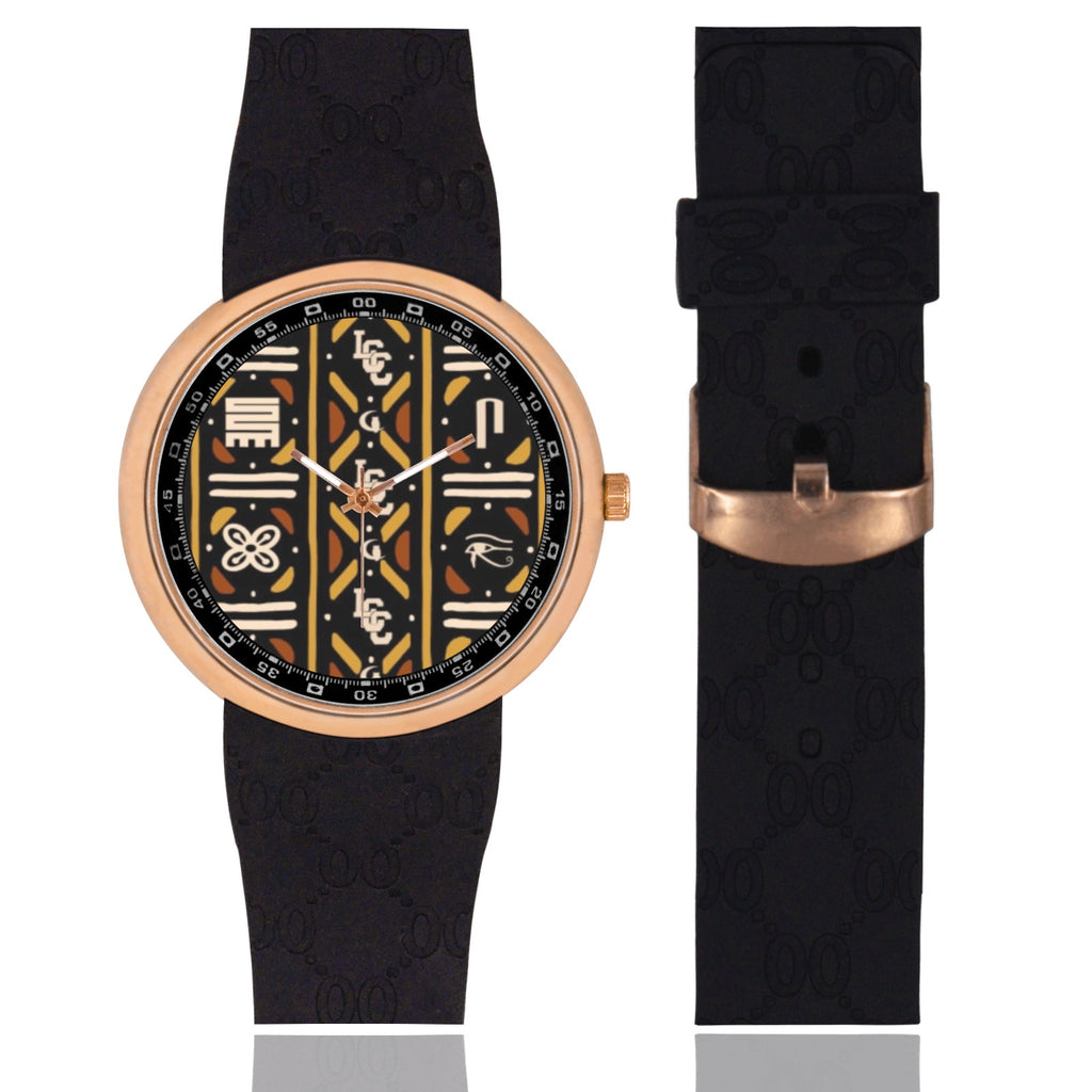 BOGOLAN LCC MIX Men's Rose Gold Resin Strap Watch