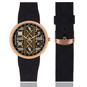 BOGOLAN LCC MIX Men's Rose Gold Resin Strap Watch