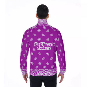 BANDANA FULLY GRAPES Men's Stand Collar Jacket