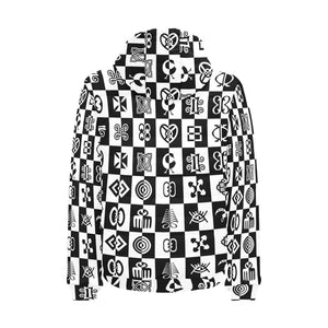 ADINKRA CHECCMATE  Padded Hooded Jacket