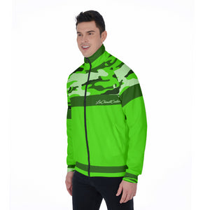 CAMOUFLAGE GREENFLUO Stand Collar Jacket