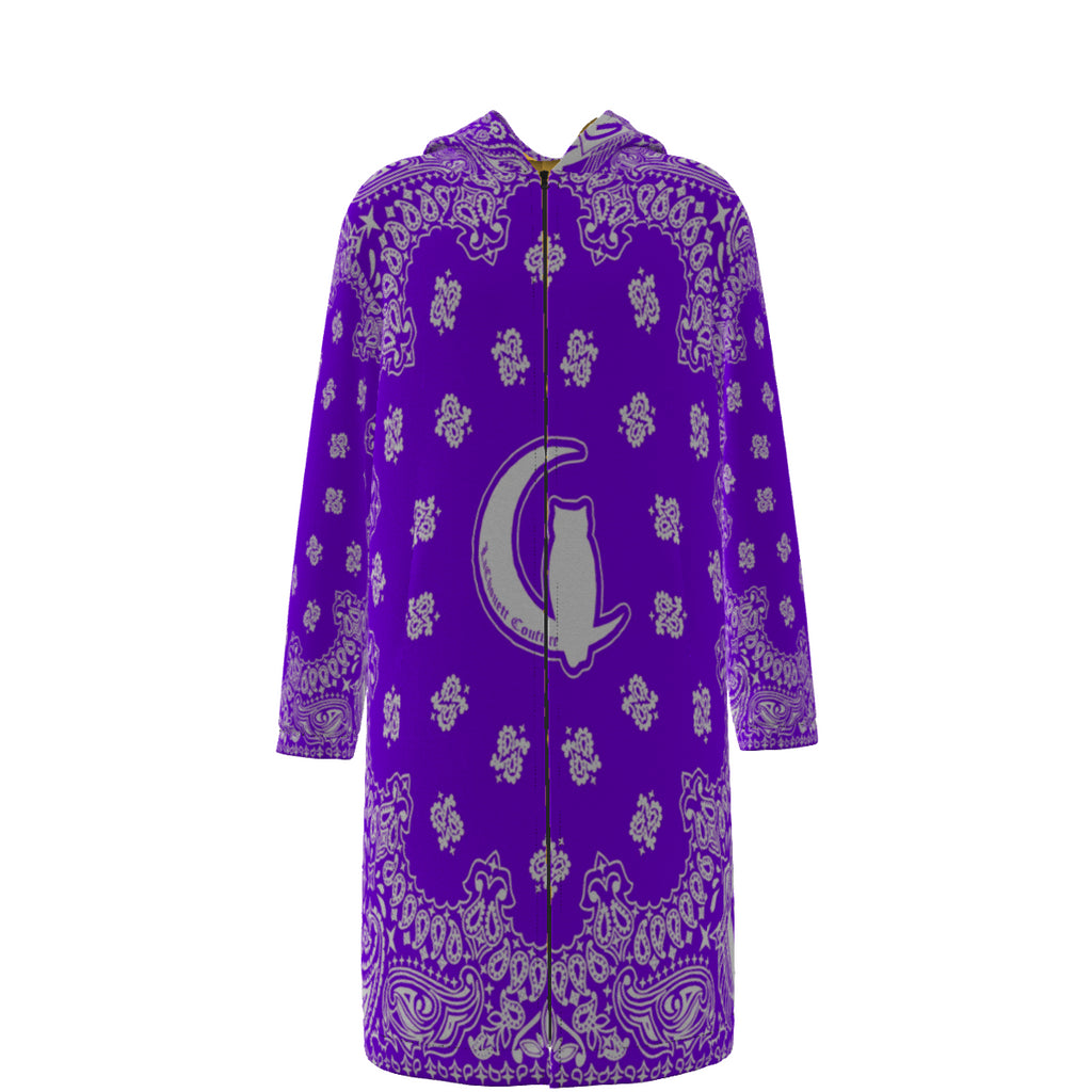 BANDANA GRAPE Long Fleece Windbreaker