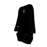 RBG ANKH B RIPPED Women's Loose Crew Neck Dress