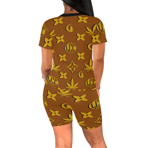 LCC WEEDY COLORS Women's Short Yoga Set