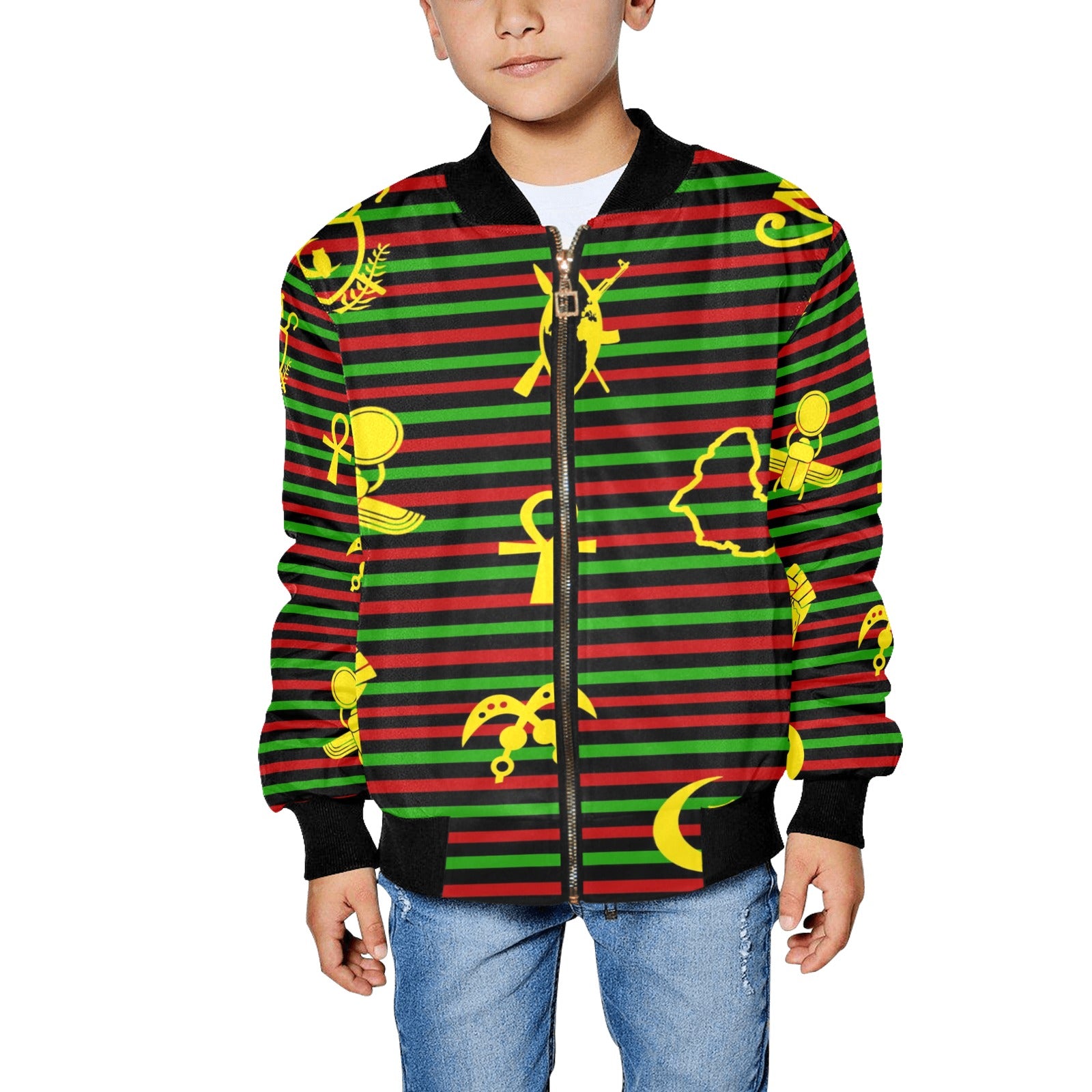 RBG KEMET Kids' All Over Print Bomber Jacket