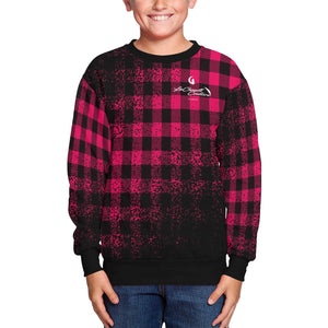 DUSTY PLAID Kids' All Over Print Sweatshirt