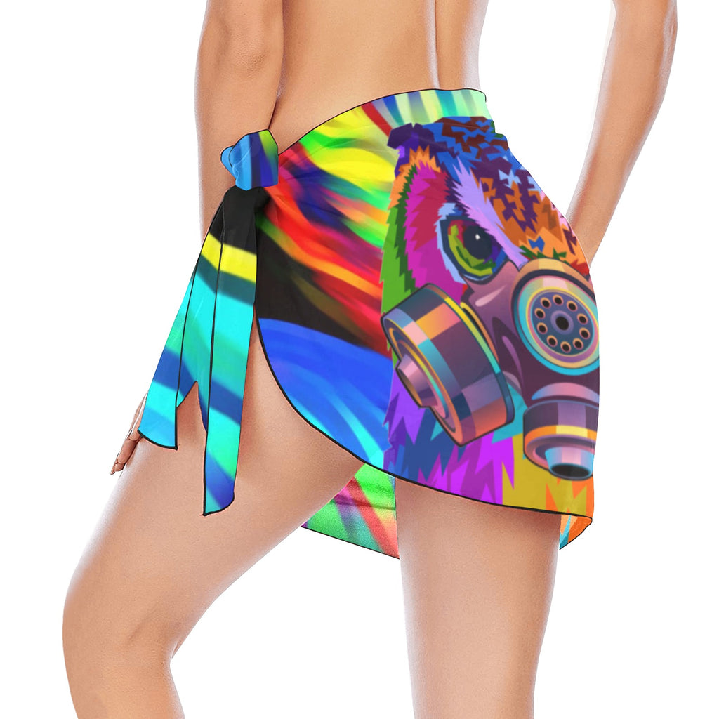 COLORING OWL Beach Sarong Wrap