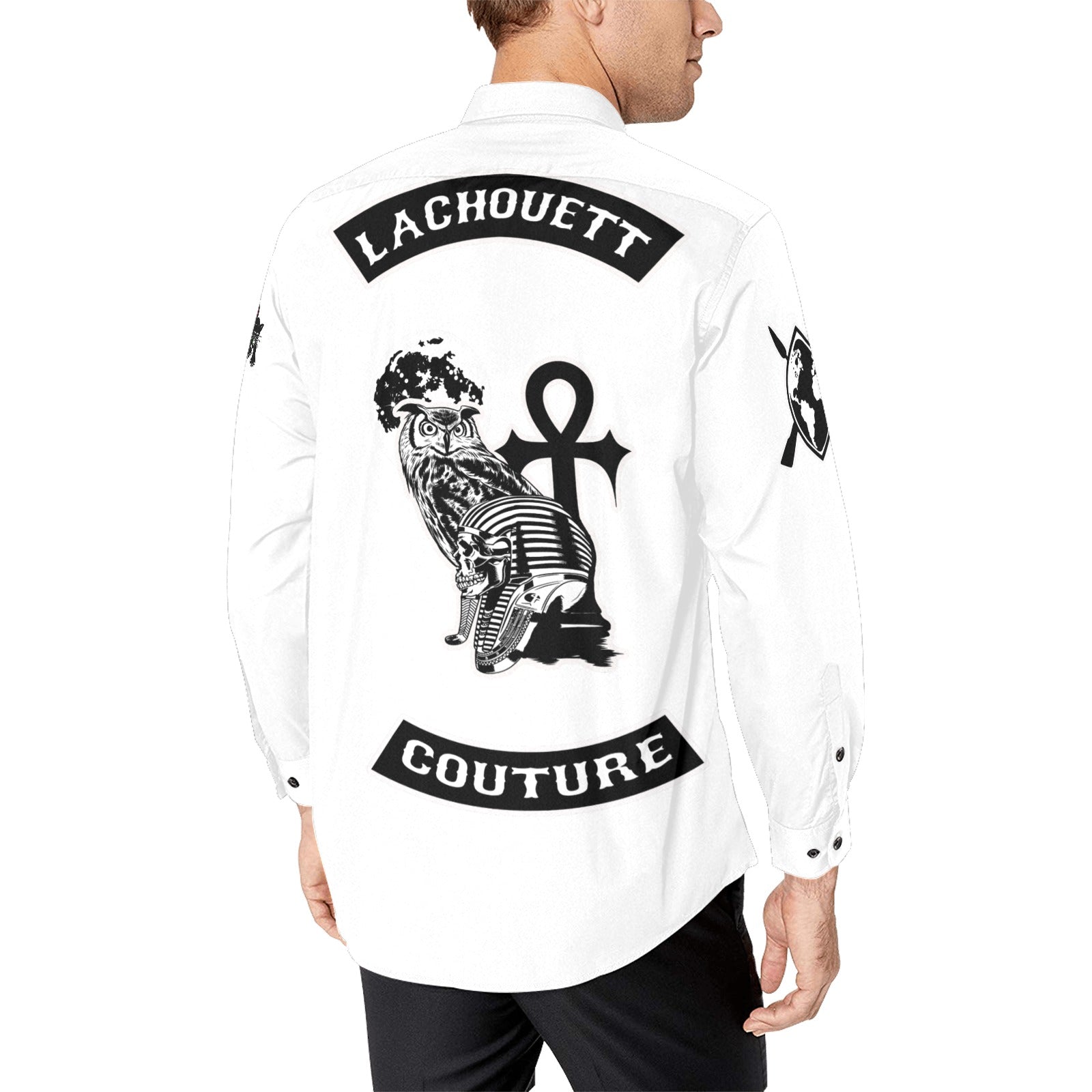 KAMET RYDER WHT Men's All Over Print Casual Dress Shirt (Model T61)