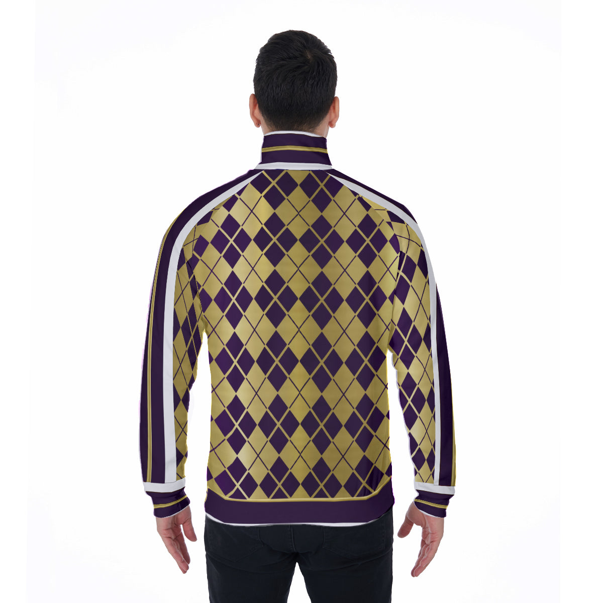 ARLEQUIN GRAPES Stand Collar Jacket