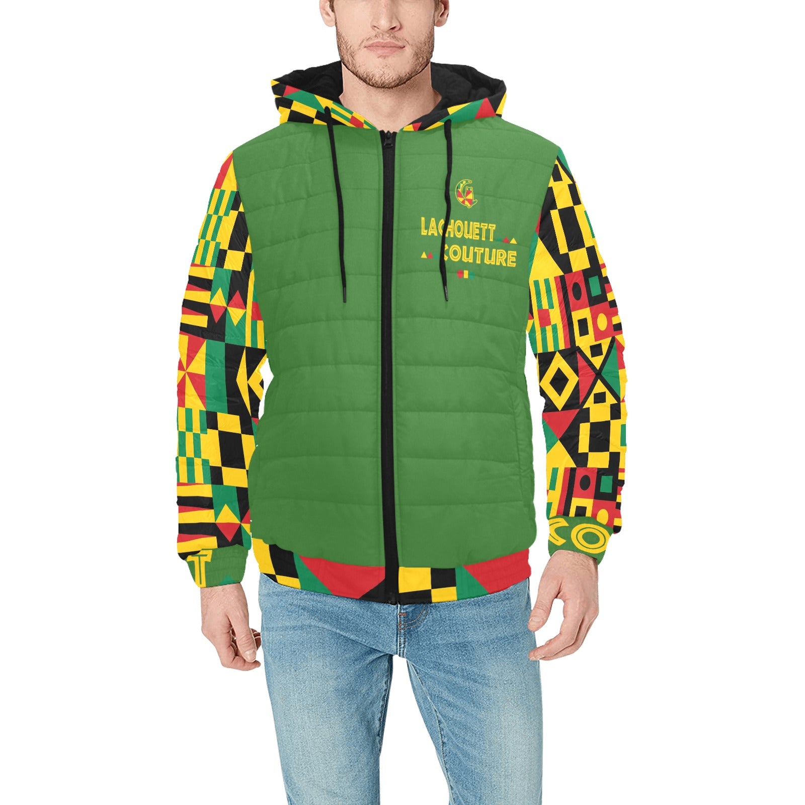 KENTE BUTAN Men's Padded Hooded Jacket