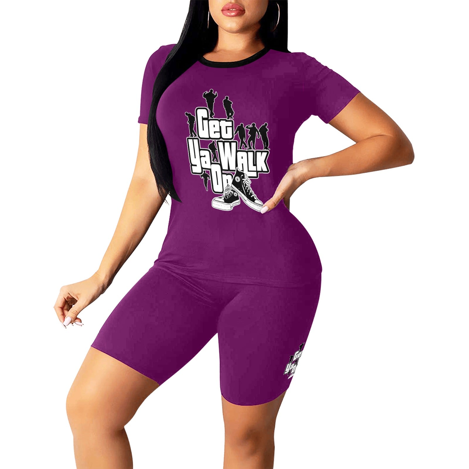 GET YA WALK ON Women's Short Yoga Set