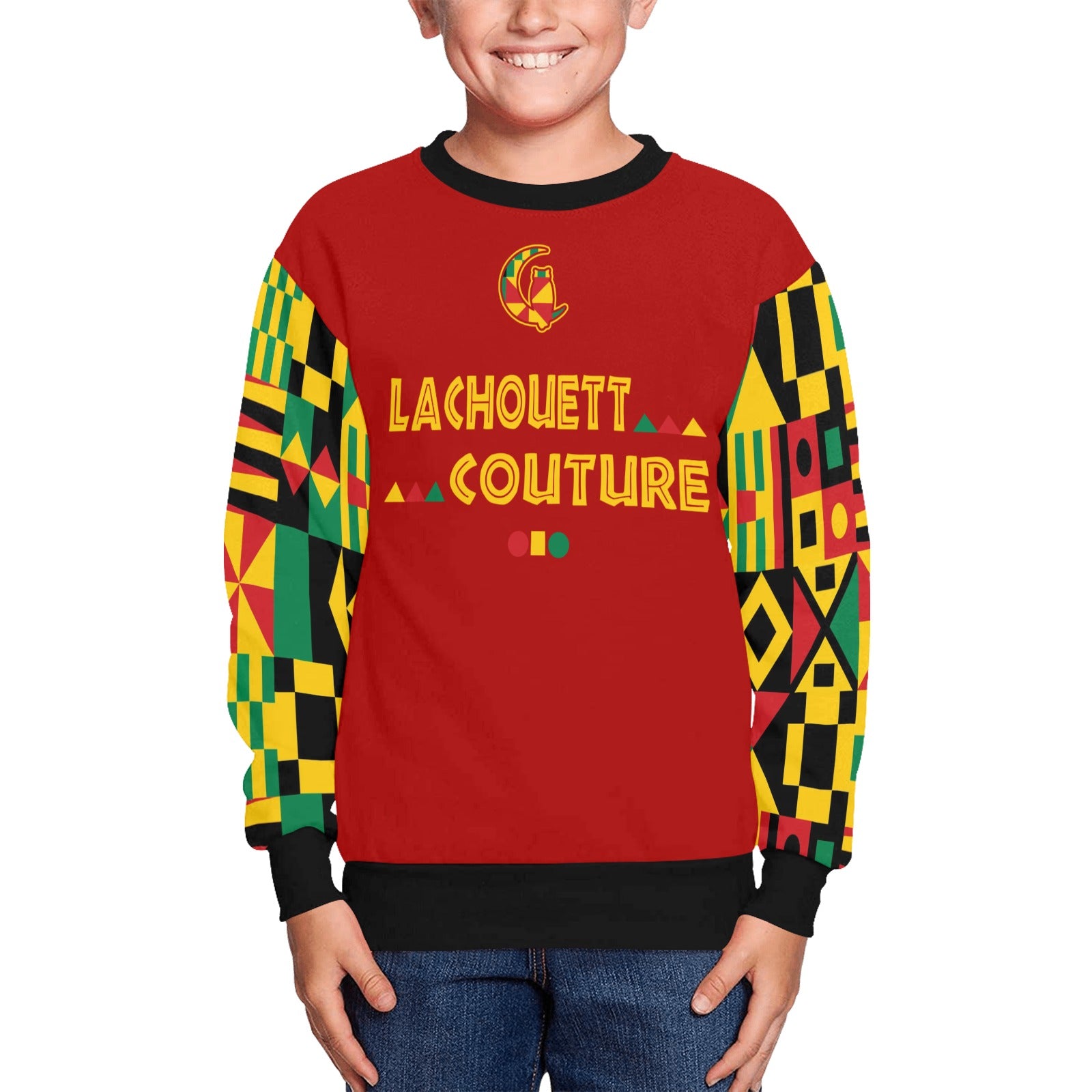 KENTE BUTAN Kids' All Over Print Sweatshirt