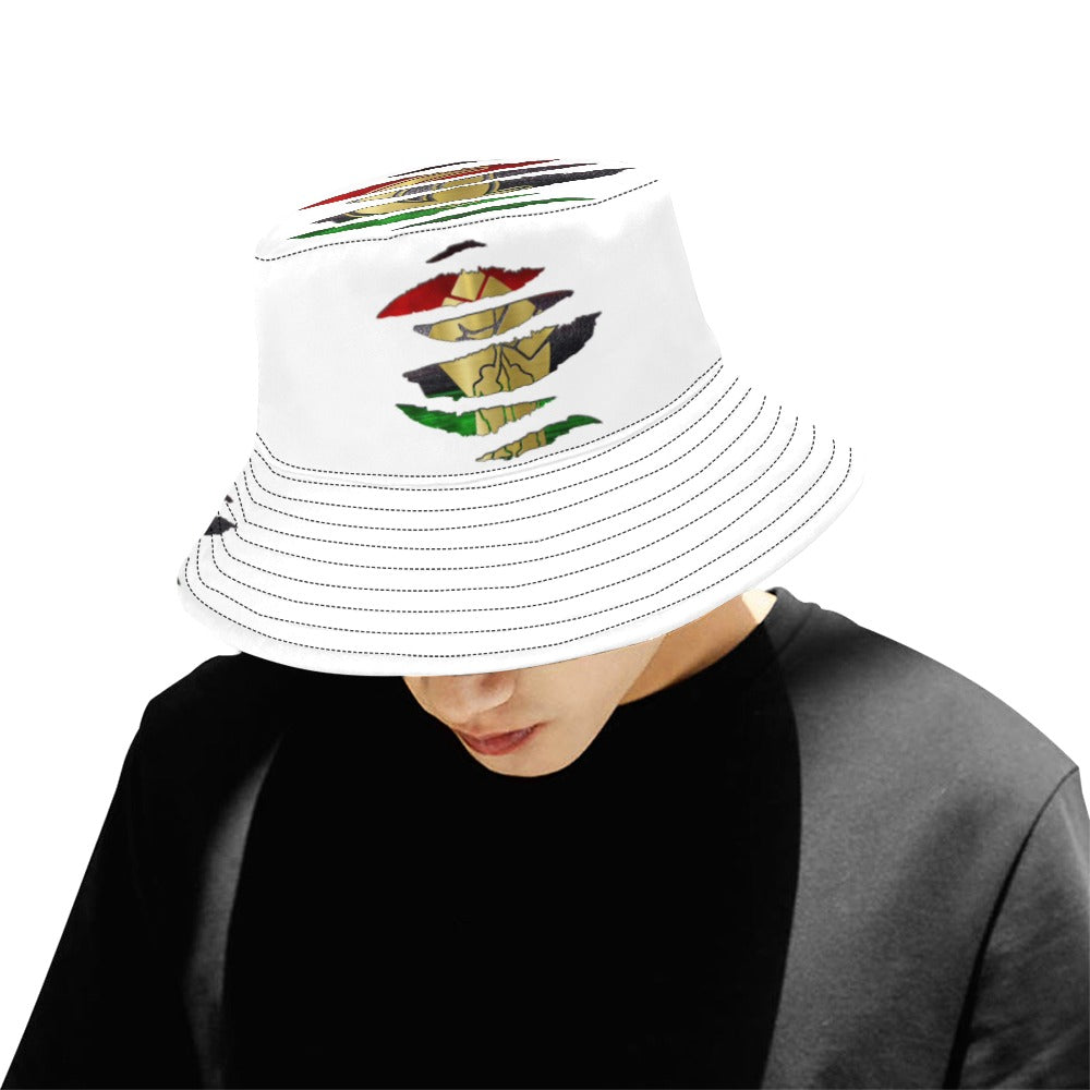RBG ANKH RIPPED Bucket Hat