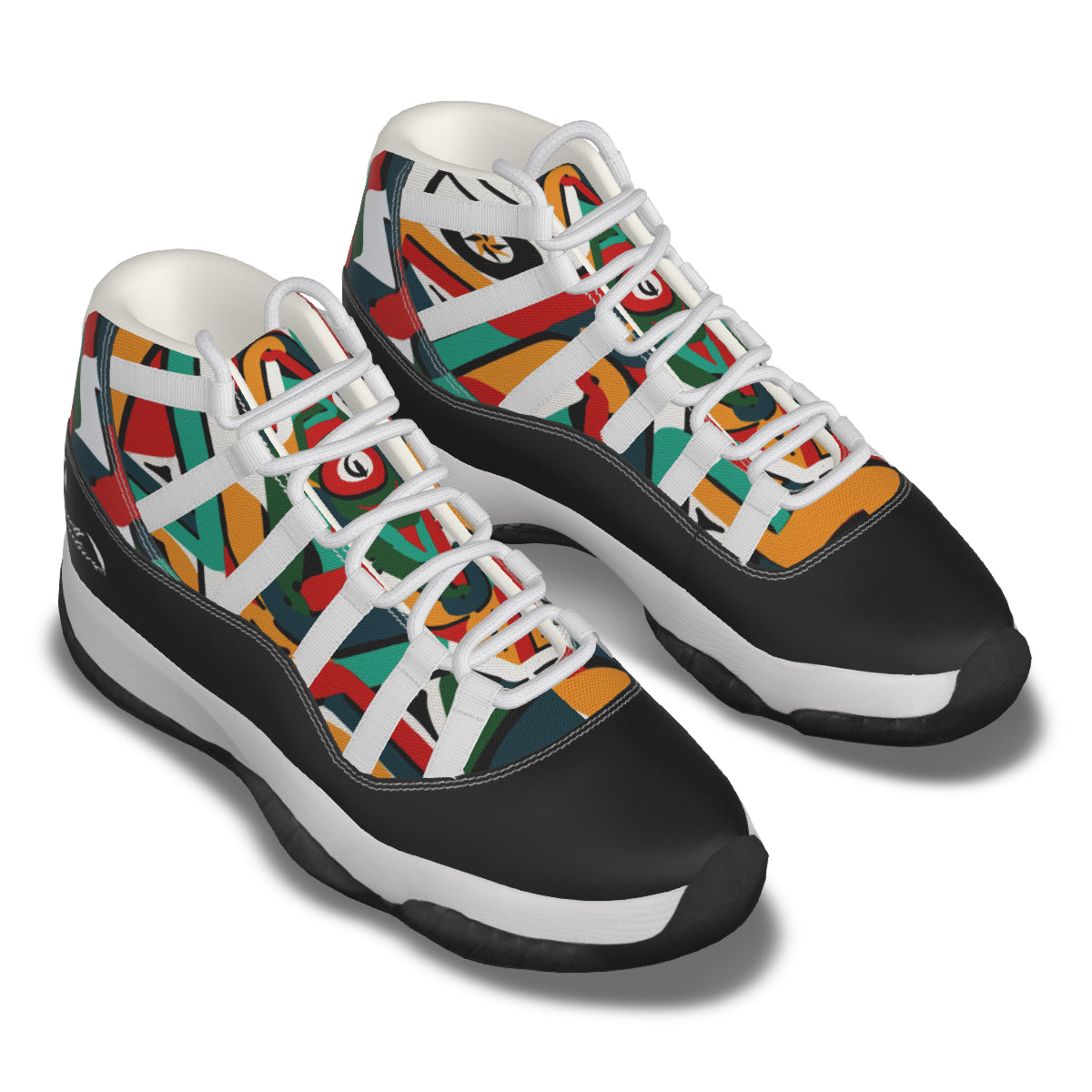 TEMBE ART Men's High Top Basketball Shoes