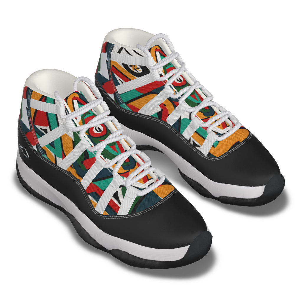 TEMBE ART Men's High Top Basketball Shoes