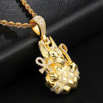 Iced Out Bling Anubis Necklaces